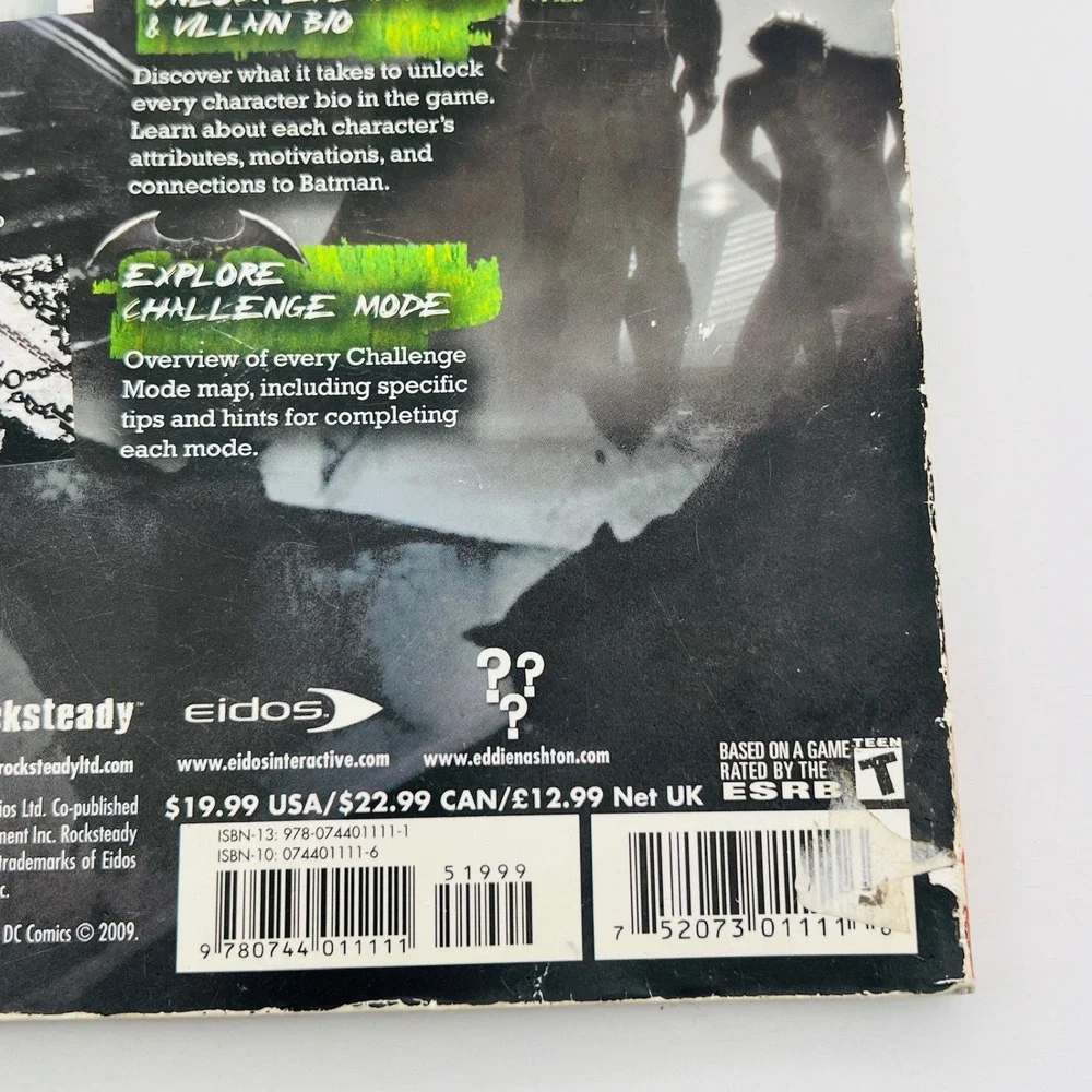Batman Arkham Asylum BradyGames Signature Series Strategy Guide PS3 Xbox 360 PC